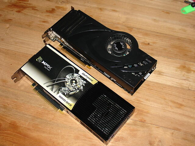 EVGA 8800 USCE & Pine XFX 9800 GX2 XXXE top b