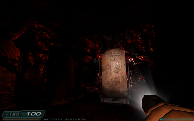 Cyber Demon head on tablet