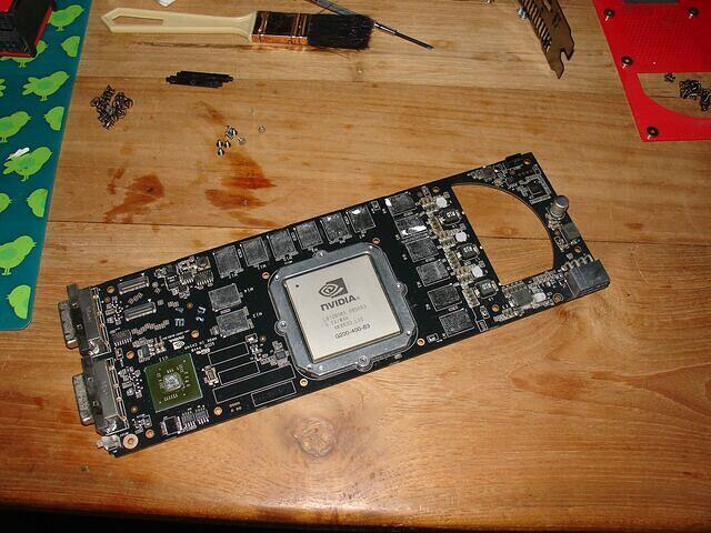 GTX 295 RE Main card Slave PCB top