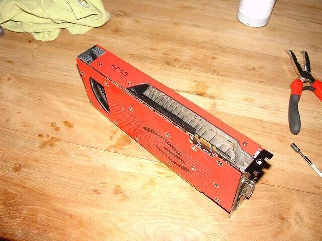 GTX 295 RE Main card done side rear