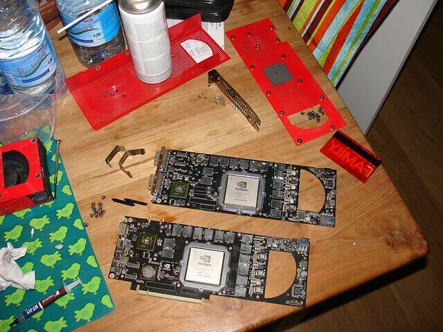 GTX 295 RE Main card in parts top