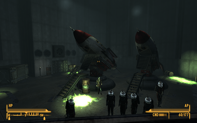 Rockets before boarding