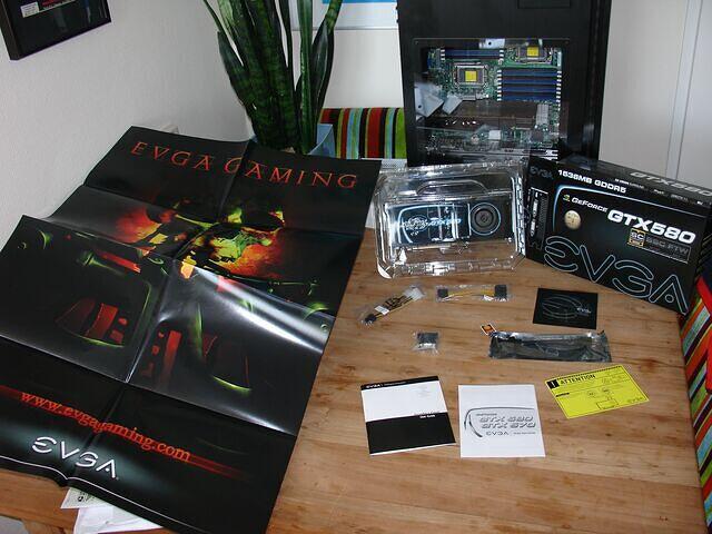 EVGA GTX 580 SCE USA contents in detail