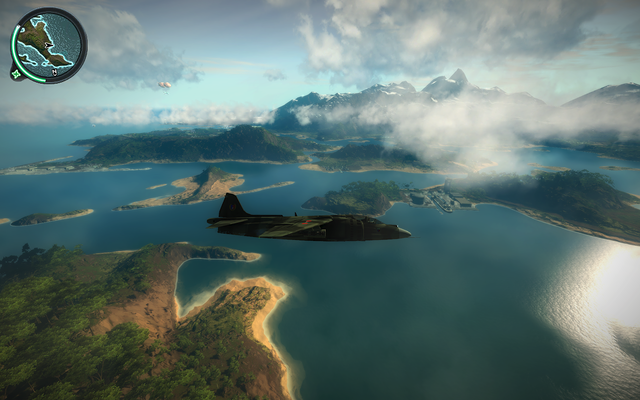 AV8B Harrier II  near enemy habor