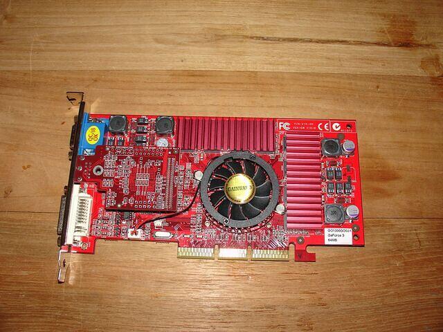 Gainward GeForce3 AGP 64MB Golden Sample Rev.A 0131 top