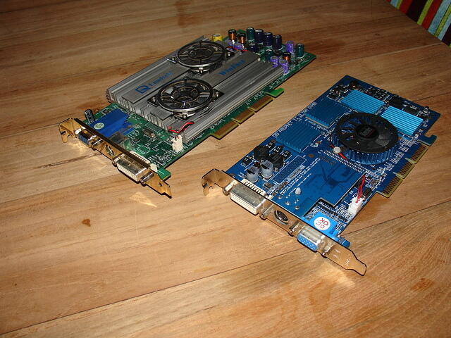 Hercules GF2 U & Leadtek GF4 Ti-4600 Top