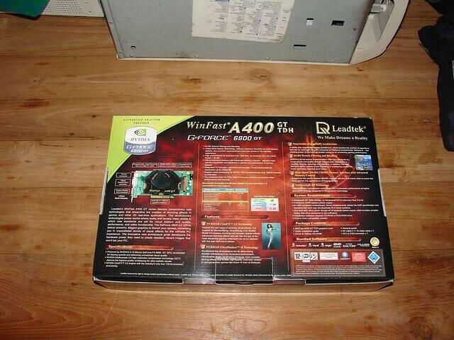 Leadtek 6800 GT AGP box rear