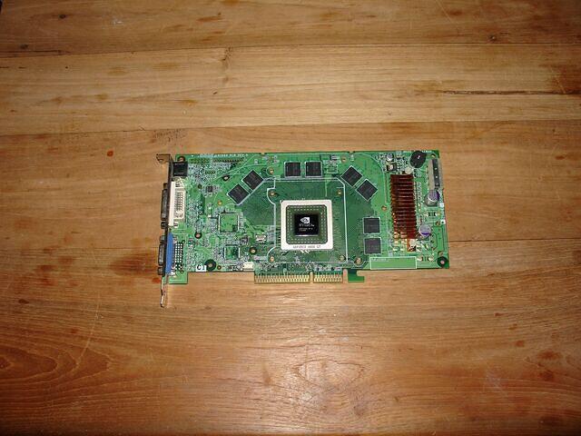Leadtek GeForce 6800 GT AGP PCB top