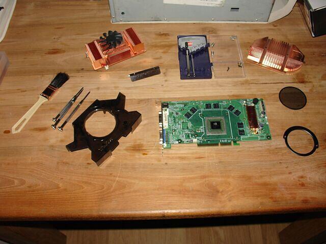 Leadtek GeForce 6800 Gt AGP dismantled top