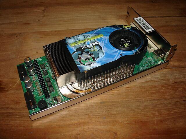 XFX 6800U AGP top angled after treatment