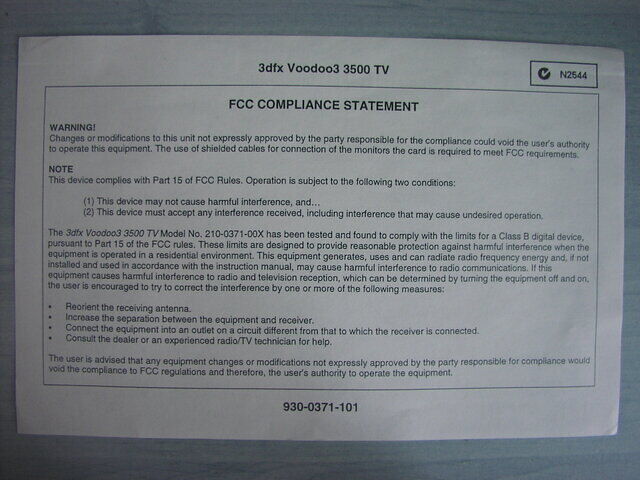 FCC Stuff