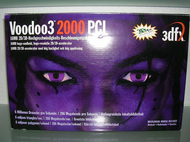 Voodoo 3 2000 pci box front
