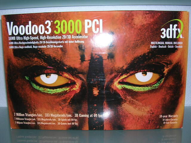 Voodoo 3 3000 pci box front