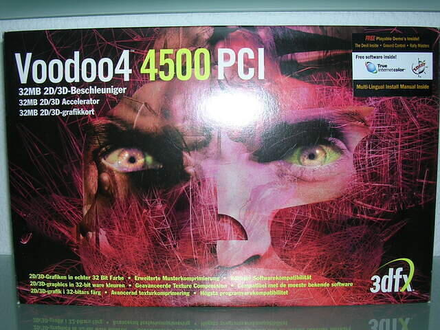 Voodoo 4 4500 pci box front