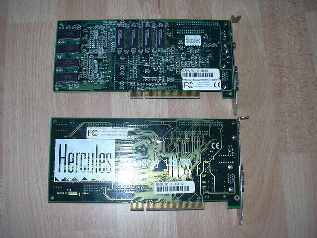 Hercules Stingray 128/3D Dual Planar 6MB and Stingray 128/3D S3318TV 8MB back