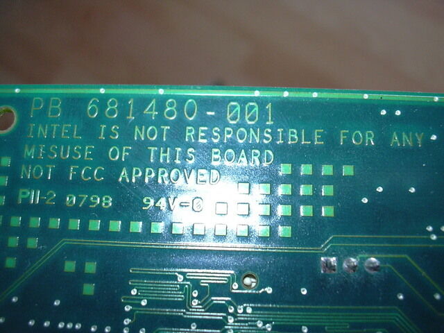 Intel i740 Reference Board PCB 0798 Detail