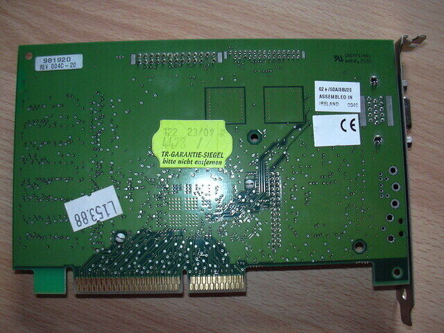 Matrox G200 G2+ 8+8MB RAM back