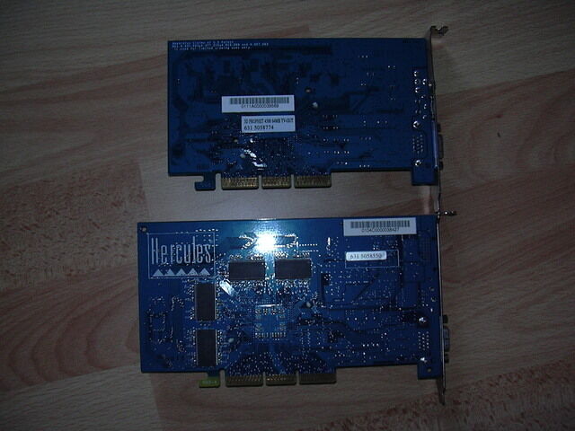 Comparison Hercules 3D Prophet 4500 vs Hercules 3D Prophet 4500 TV back