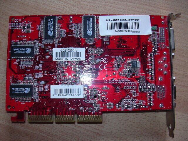 Gainward Xabre400 64MB back